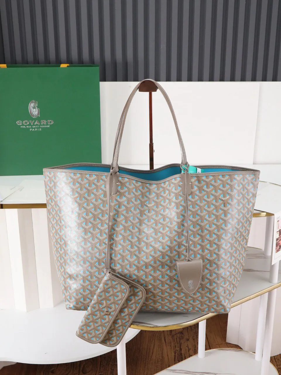 Goyard Hobo Shoulder Bag Vintage Canvas