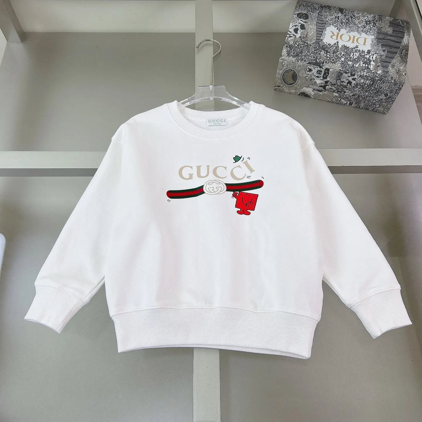 Gucci Logo print crew neck sweater