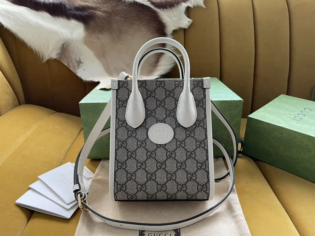 Gucci 皮革 GG Retro mi 托特包 大容量托特款