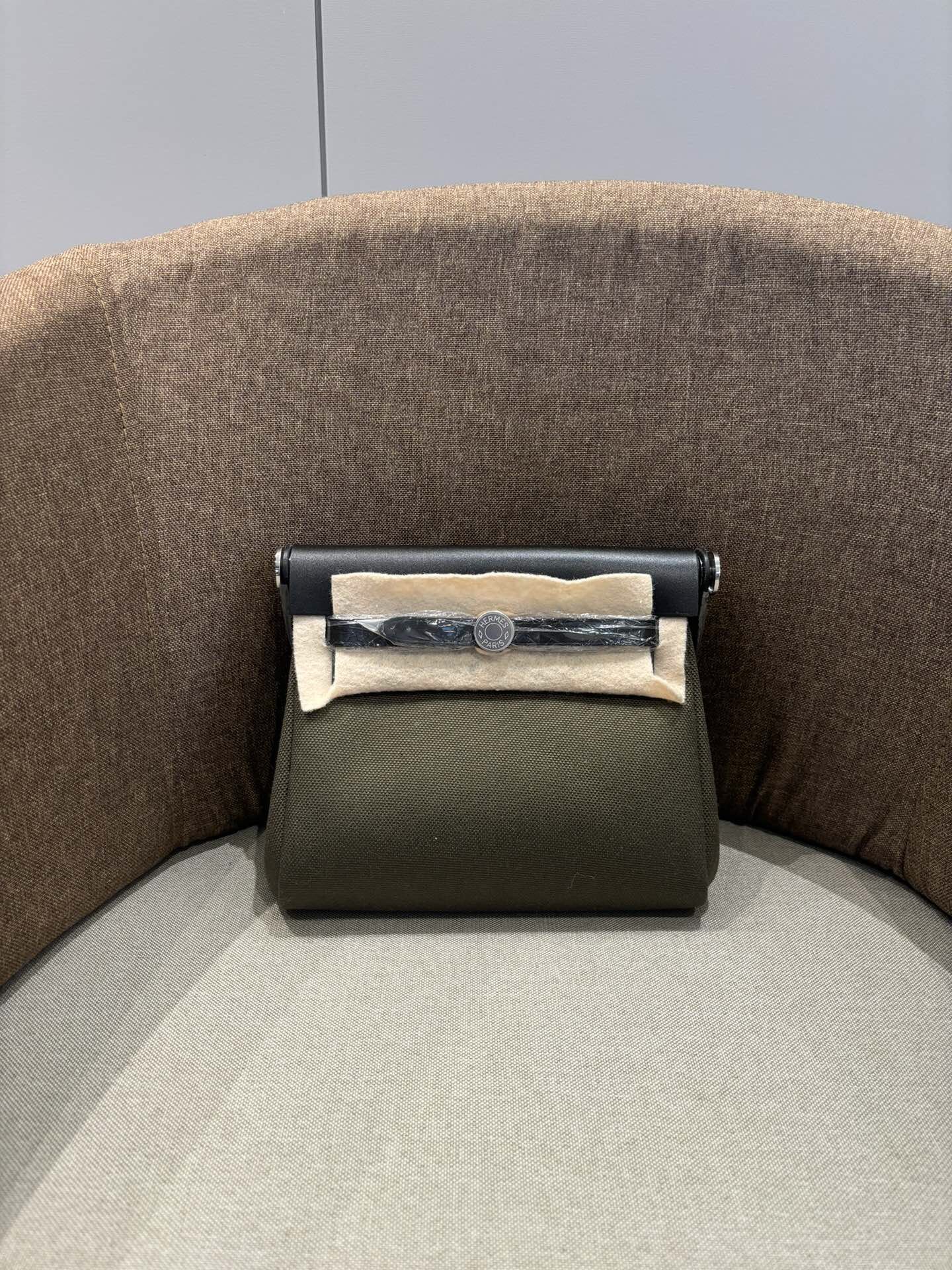 Hermes Herbag 黑色 帆布拼皮 雙肩包 轻便通勤款