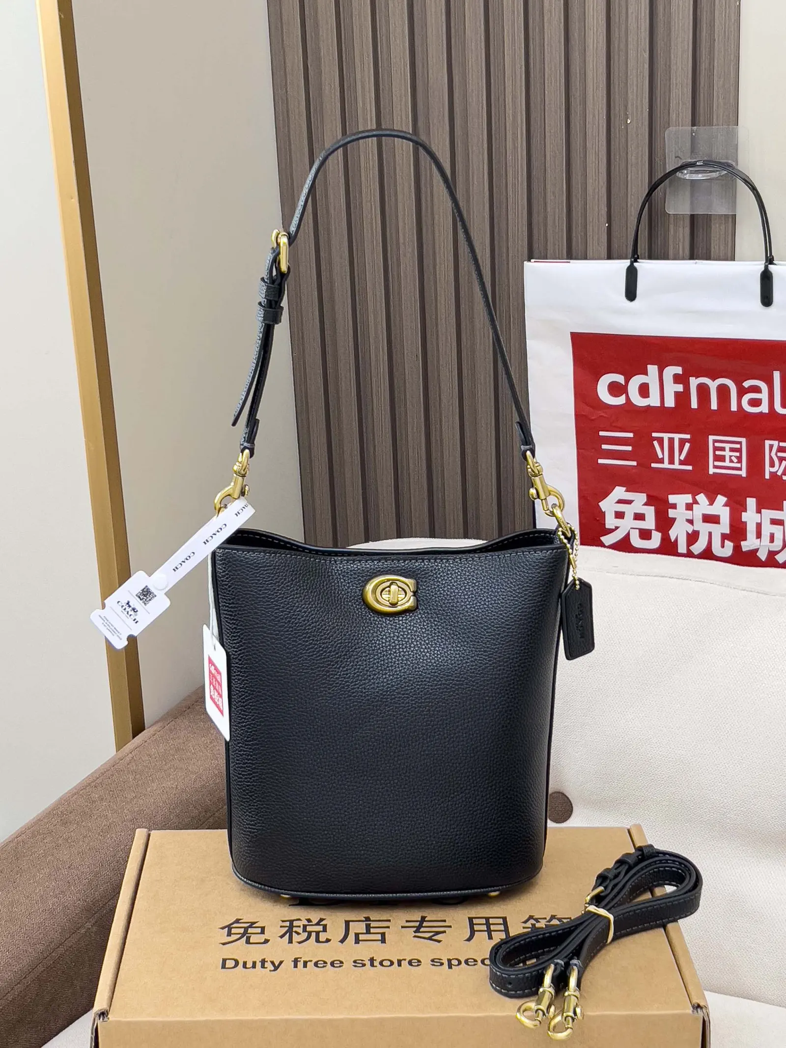 Bucket Bag Casual Leather