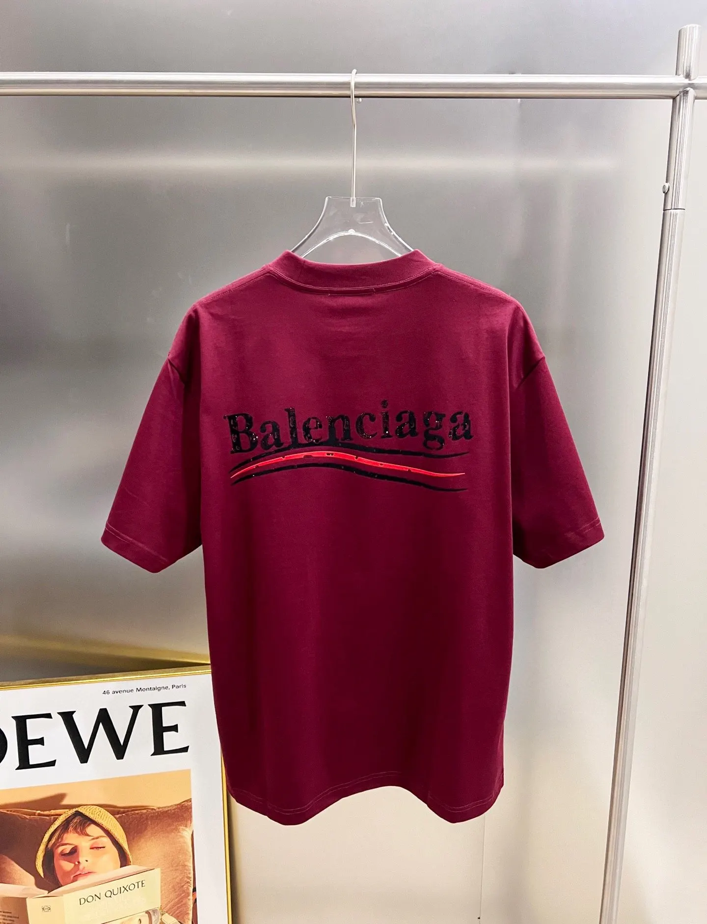 Balenciaga Black Logo Short Sleeve T-Shirt Loose Casual