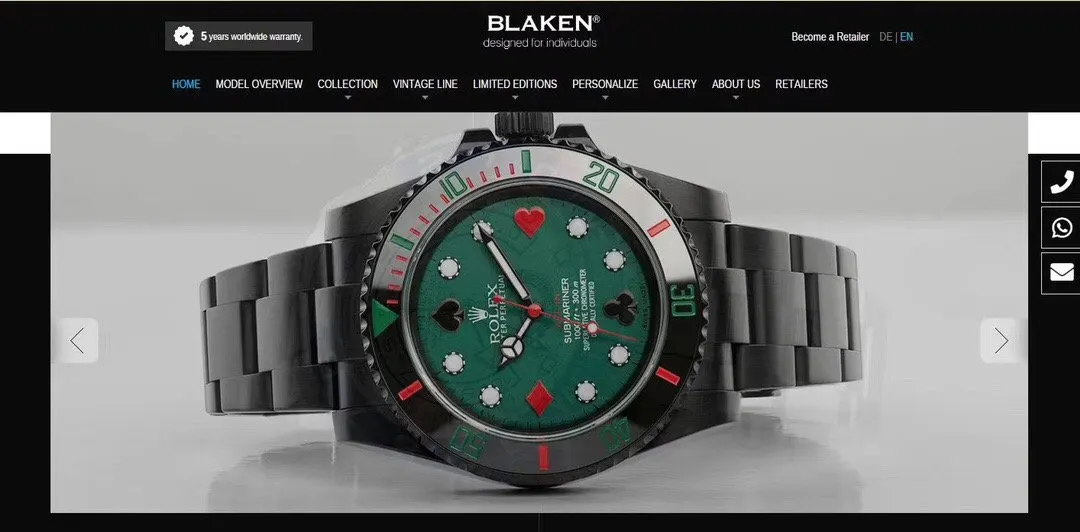 Rolex 绿色 劳力士潜航者特别定制版 all in劲酷登