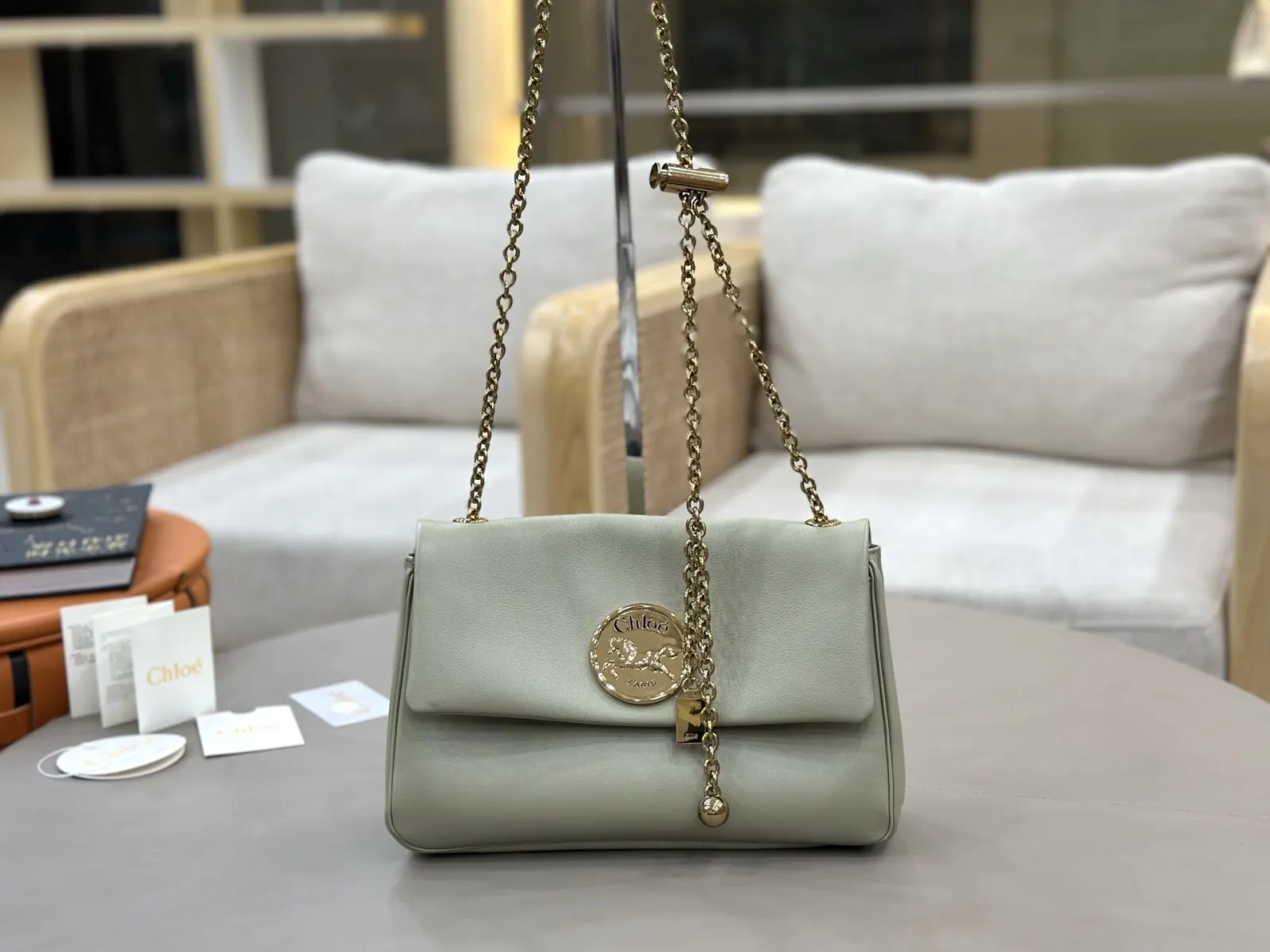 Chain Bag Commuter Leather