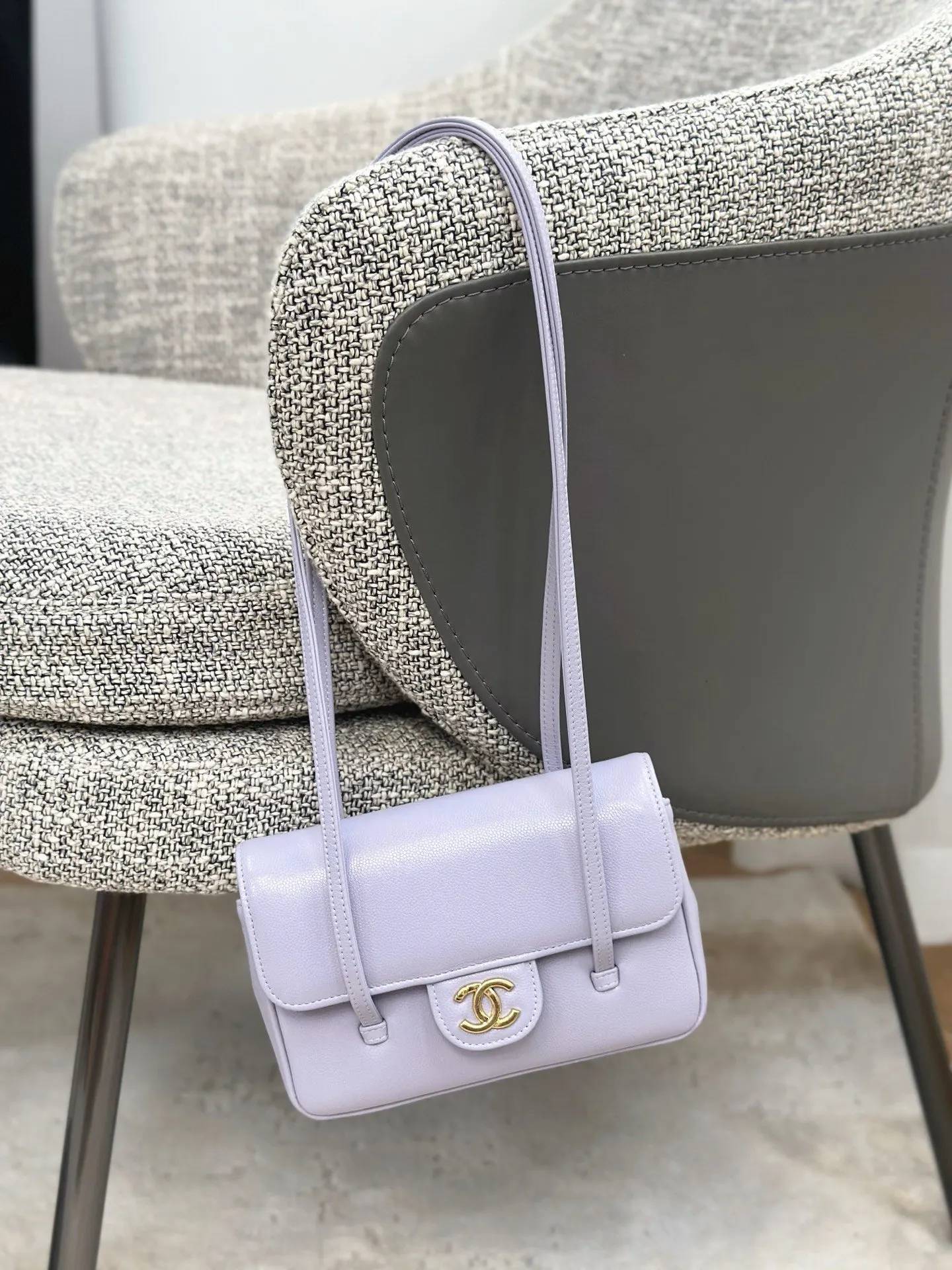 CHANEL 小牛皮Preppy Coco手提包 手提單肩