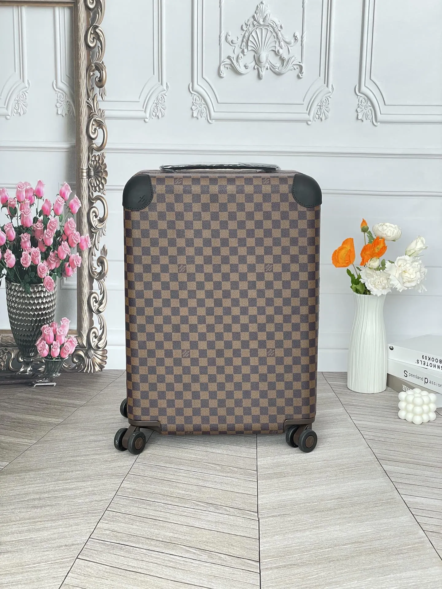 LV 老花 帆布 行李箱 旅行拉杆款 輕便出行款