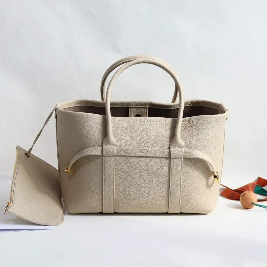 皮革 Loro piana Ghiera 手提包 通勤手提款