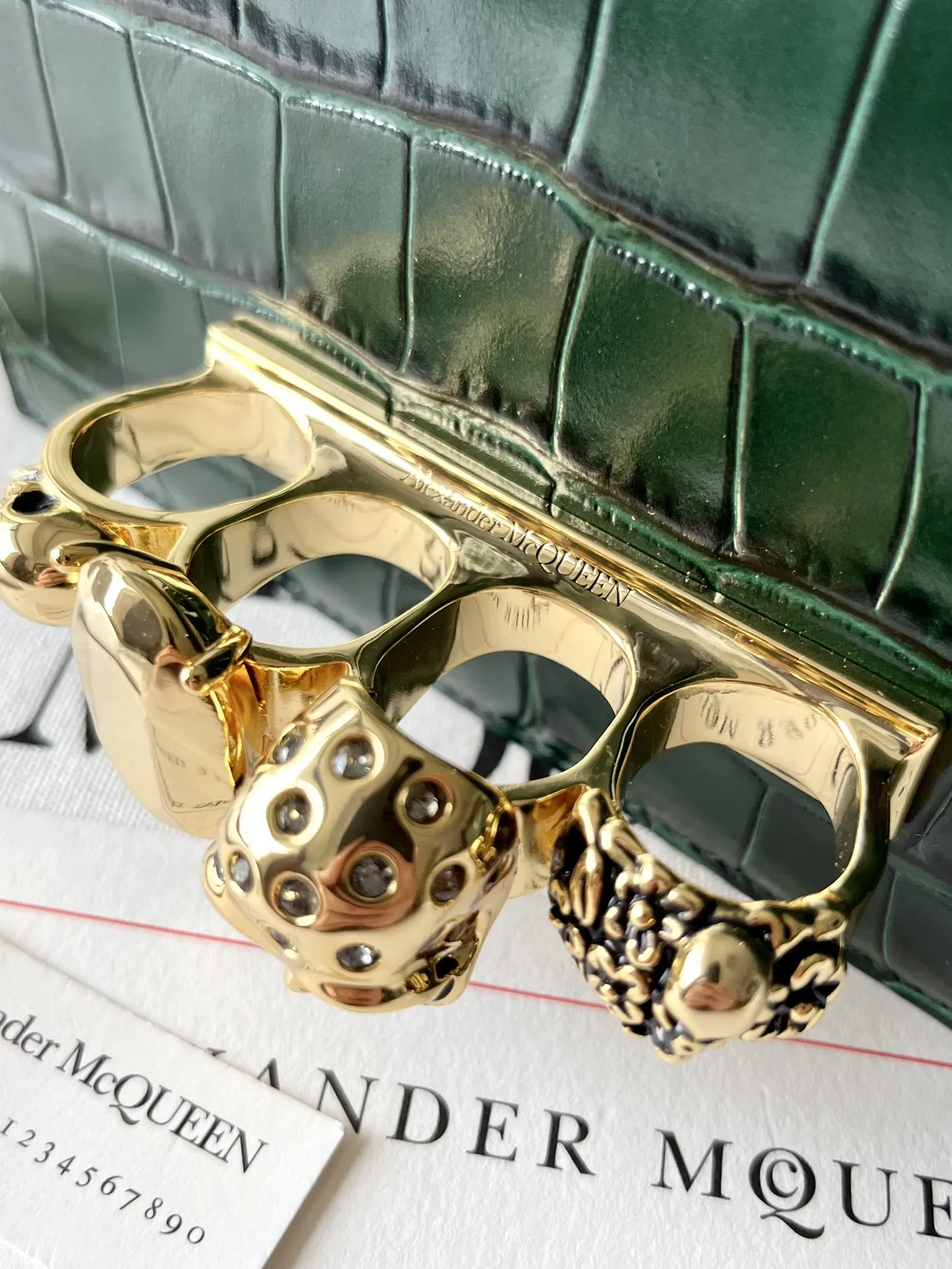 牛皮 亚力山大• Jewelled Satchel Min 收納包 旅行收納款