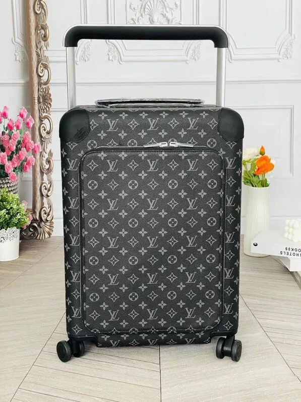 LV 老花 帆布 范冰冰同款 驴牌宽拉杆拉链箱行李箱 HOR 旅行拉杆款 轻便出行款
