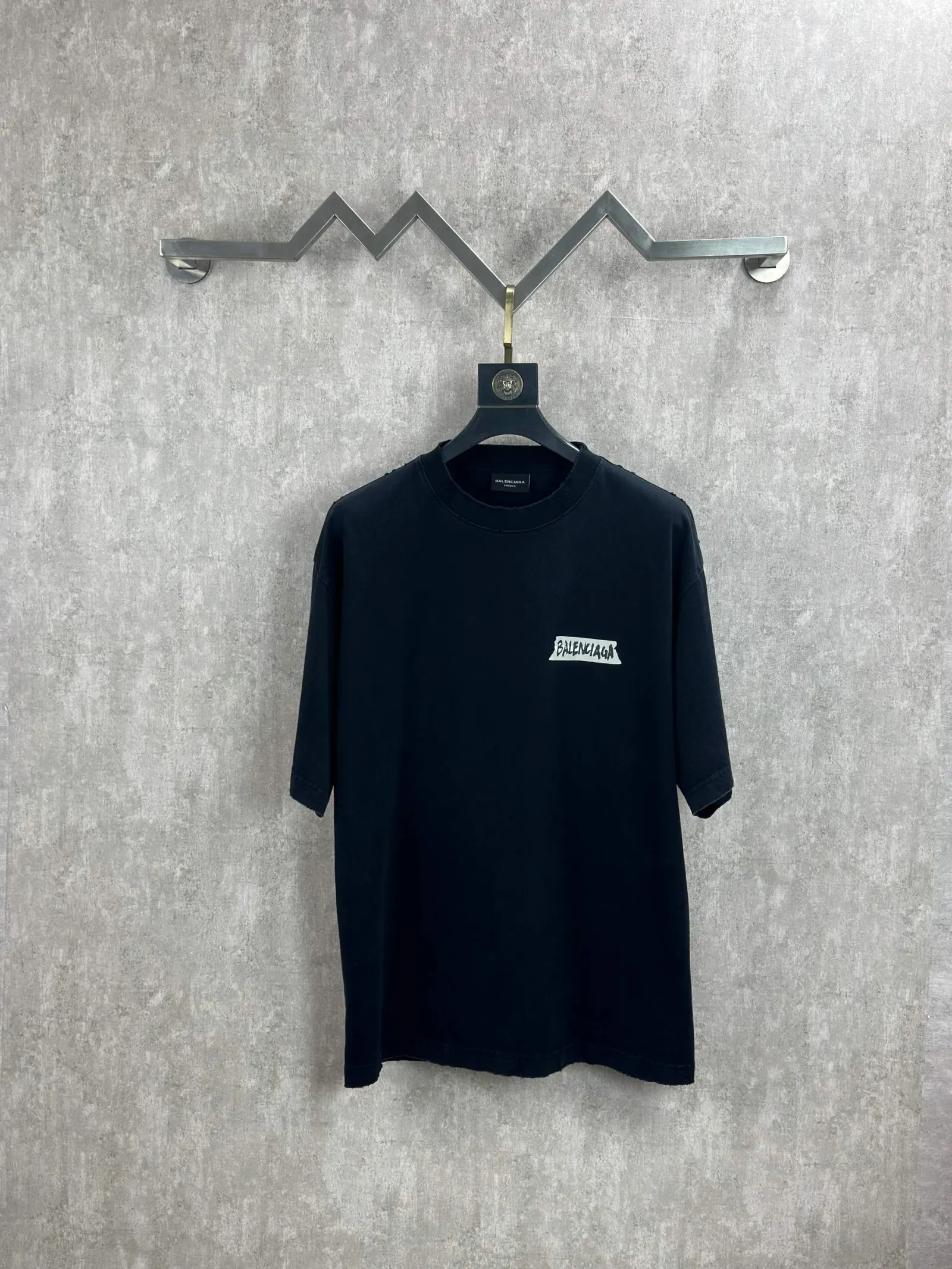 Balenciaga Letter Print Short Sleeve T-Shirt Street Casual