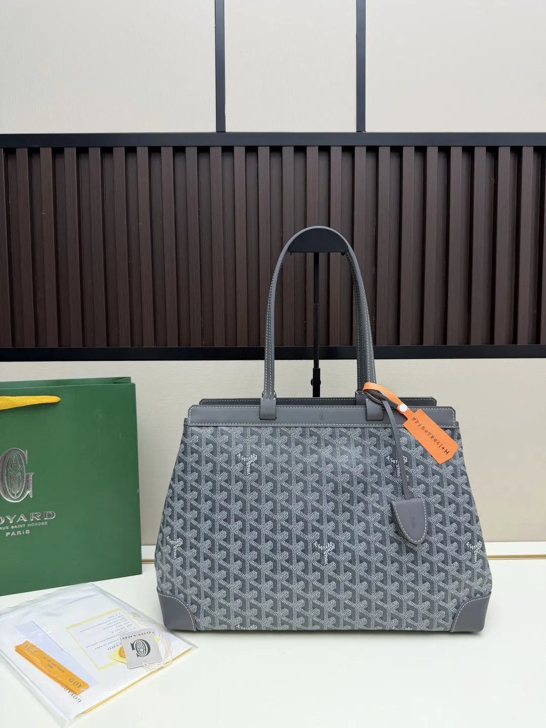 Gray Top Handle Bag Commuter