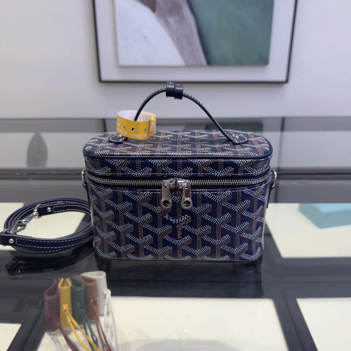 Goyard 小牛皮 Muse Mini包 宝藍 实用主义｜迷你版輕便 收納包 旅行收納款
