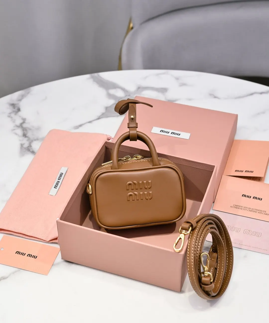 Brown Shoulder Bag Leather