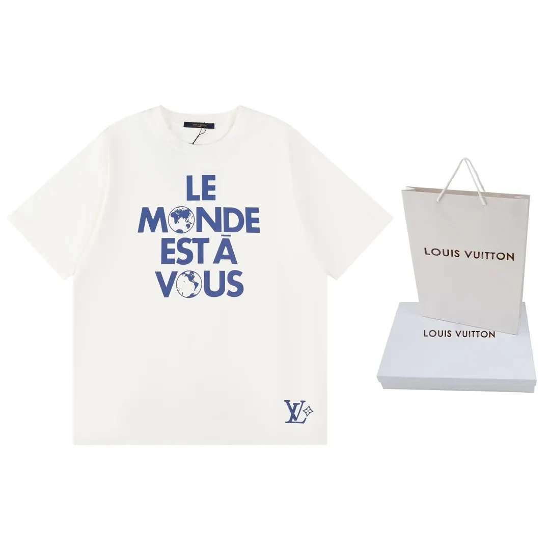 LV 白色 Logo 印花 短袖T恤 休閒百搭款