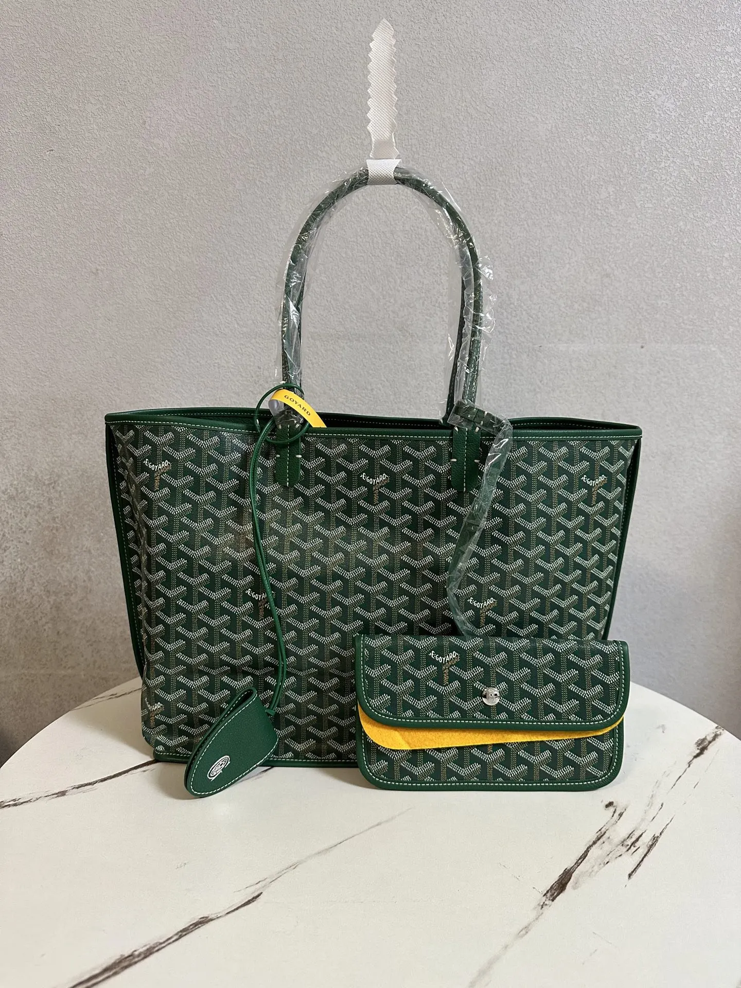 Goyard 绿色 小牛皮 托特包 大容量托特款