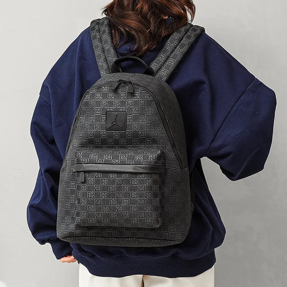 Black Monogram Backpack