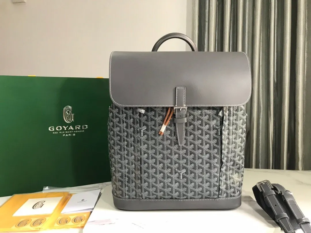 Goyard 黑色 棕色 雙肩包 实用雙肩款