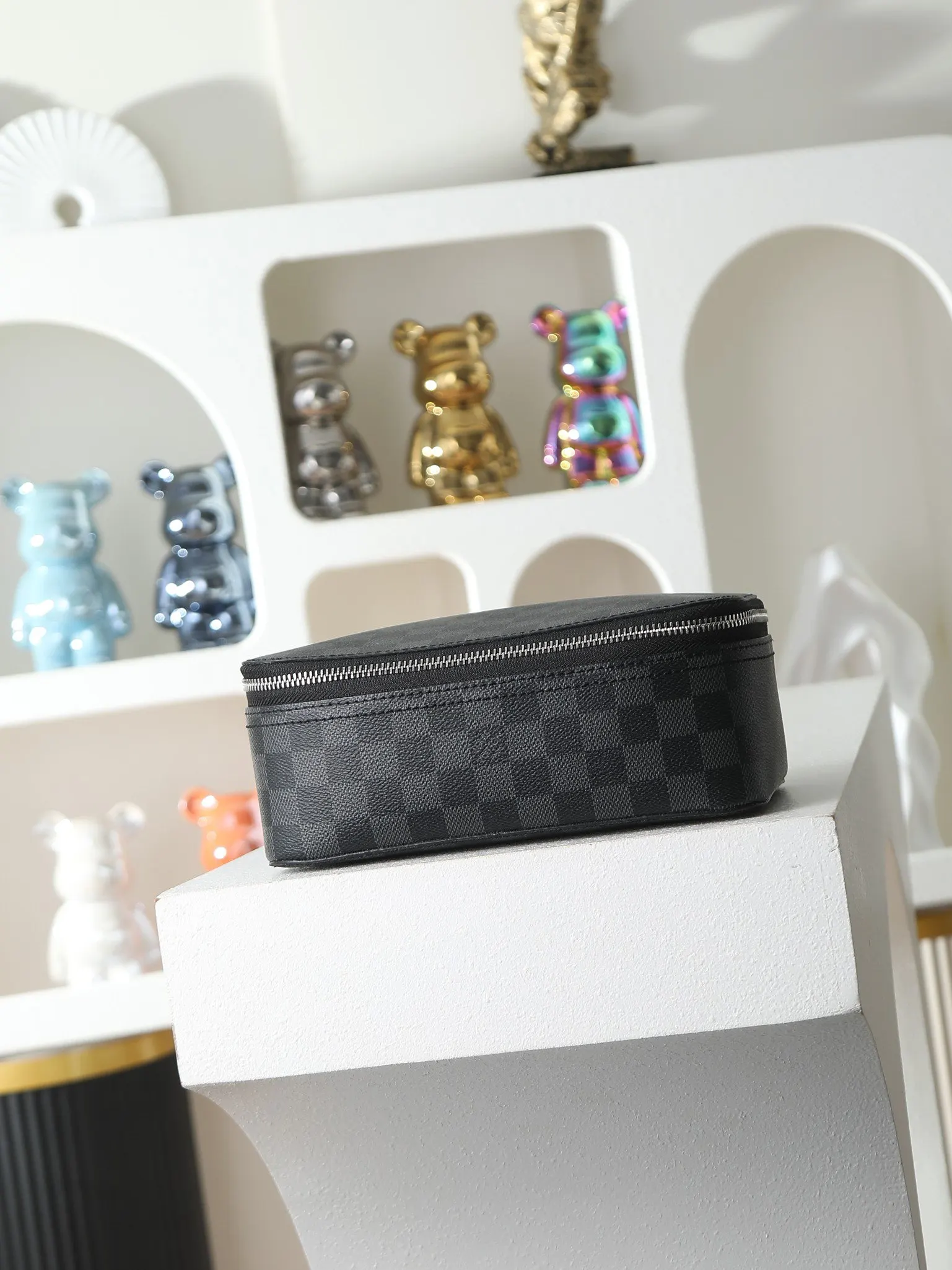 LV 牛皮 黑格 中号 Packing 行李箱 旅行拉杆款 輕便出行款