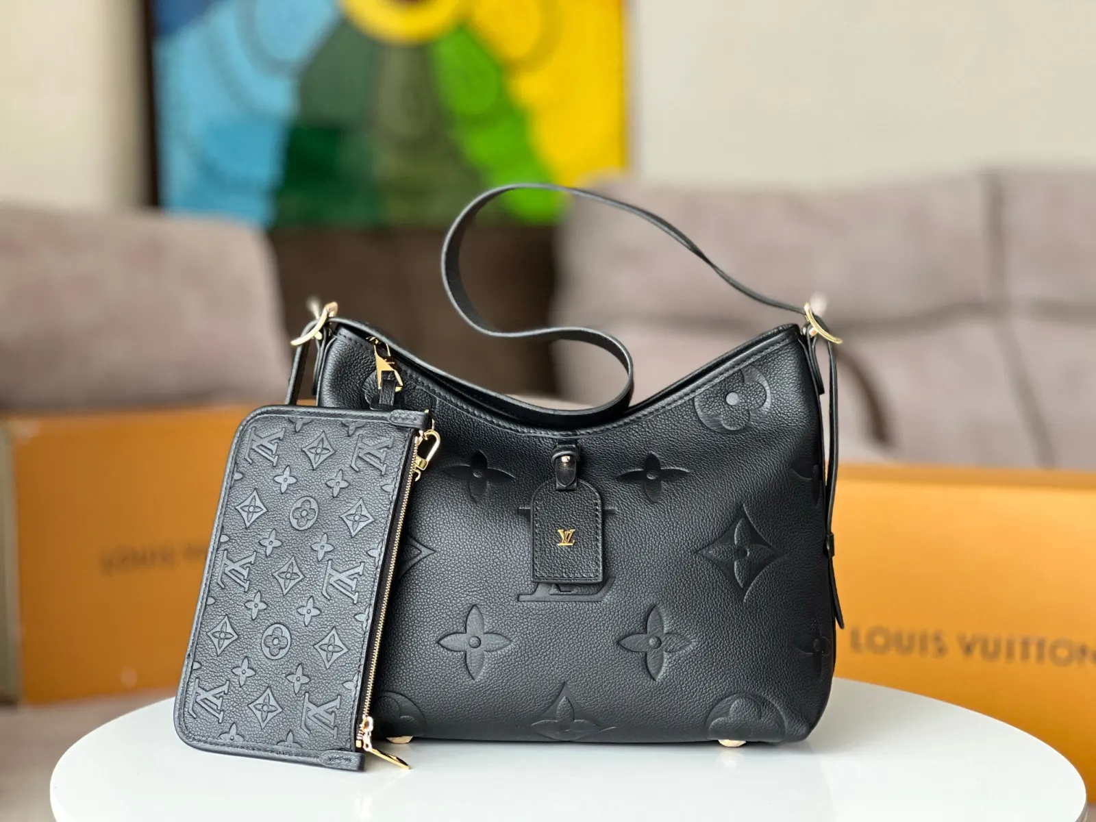 CarryAll 卡其 帆布 手拿包 精致手拿款