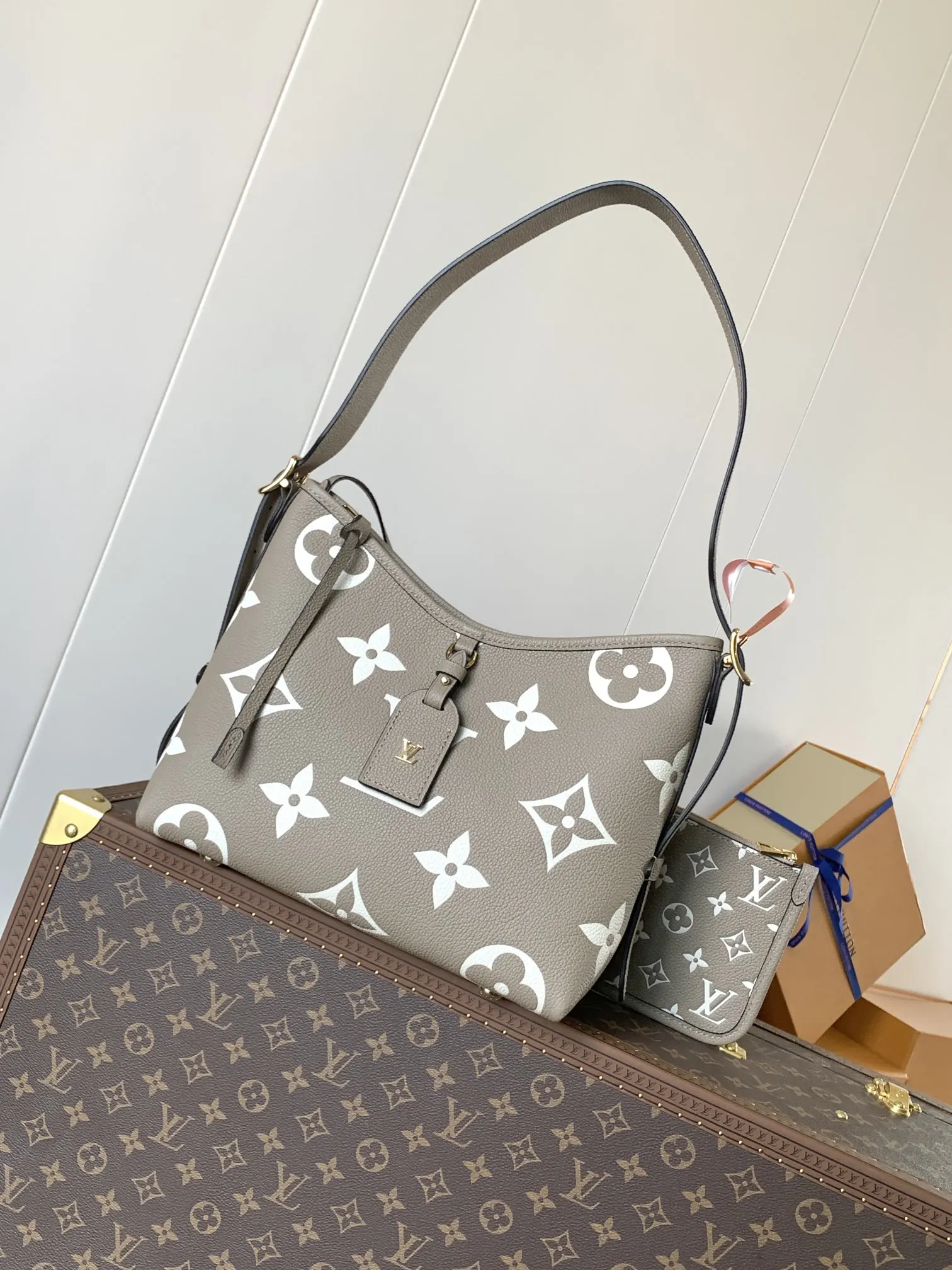 Louis Vuitton Brown Organizer Pouch Travel Leather