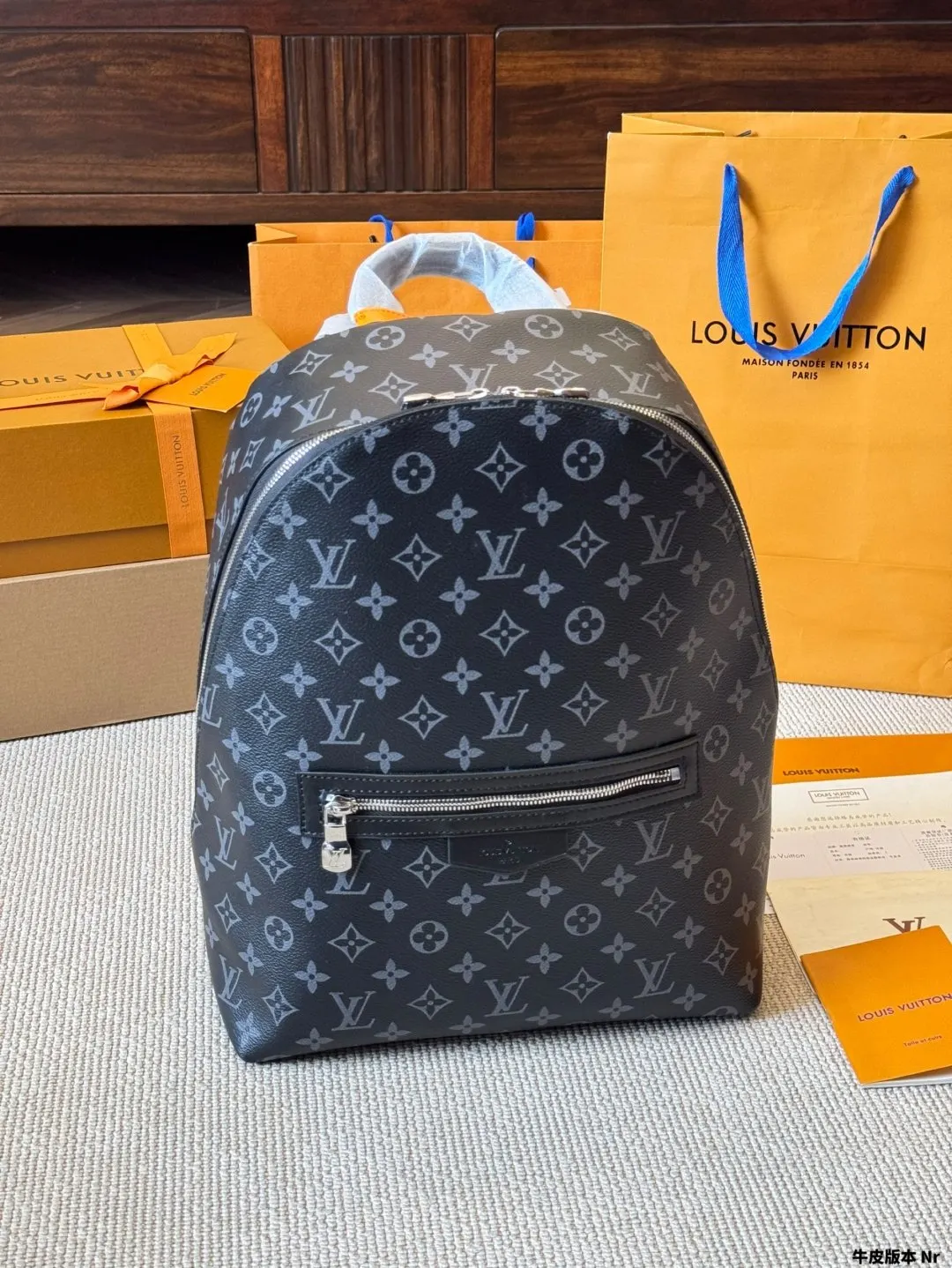 LV 老花 牛皮 高顔値雙肩包 Josh雙肩包 百 实用雙肩款