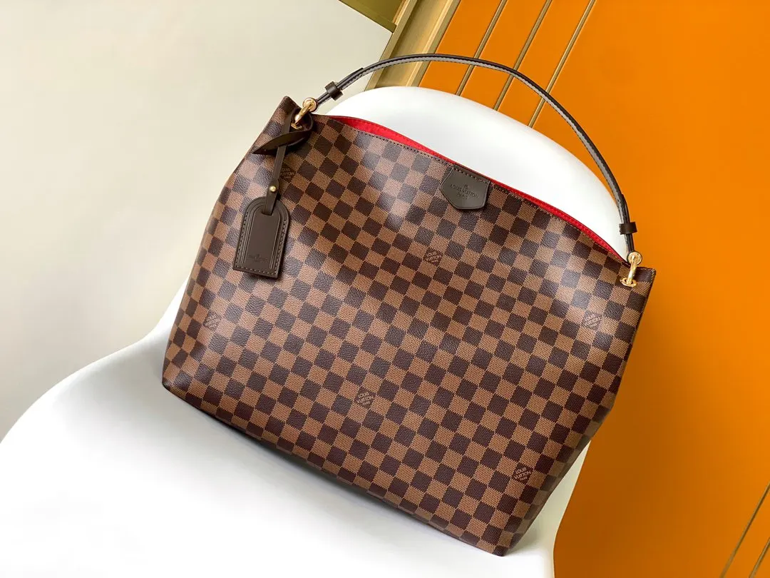 Monogram Shoulder Bag Leather