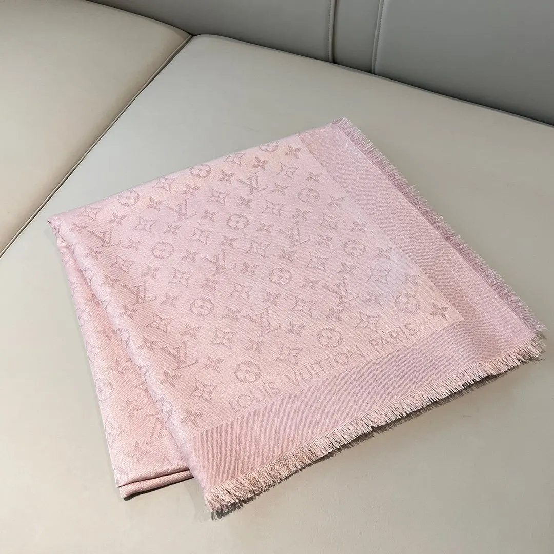 Louis Vuitton 粉色 Mo披肩 保暖披肩 围巾