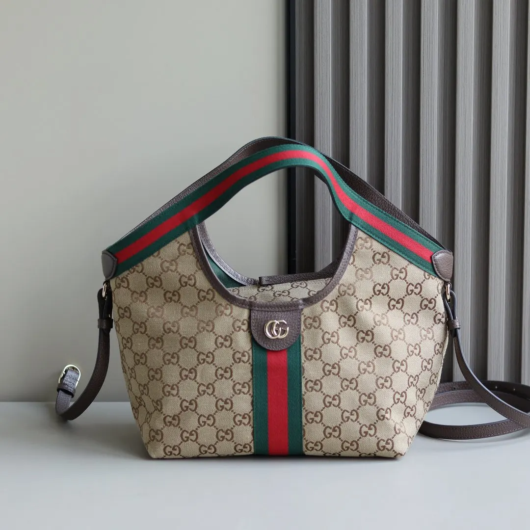 Blue Brown Tote Bag Canvas