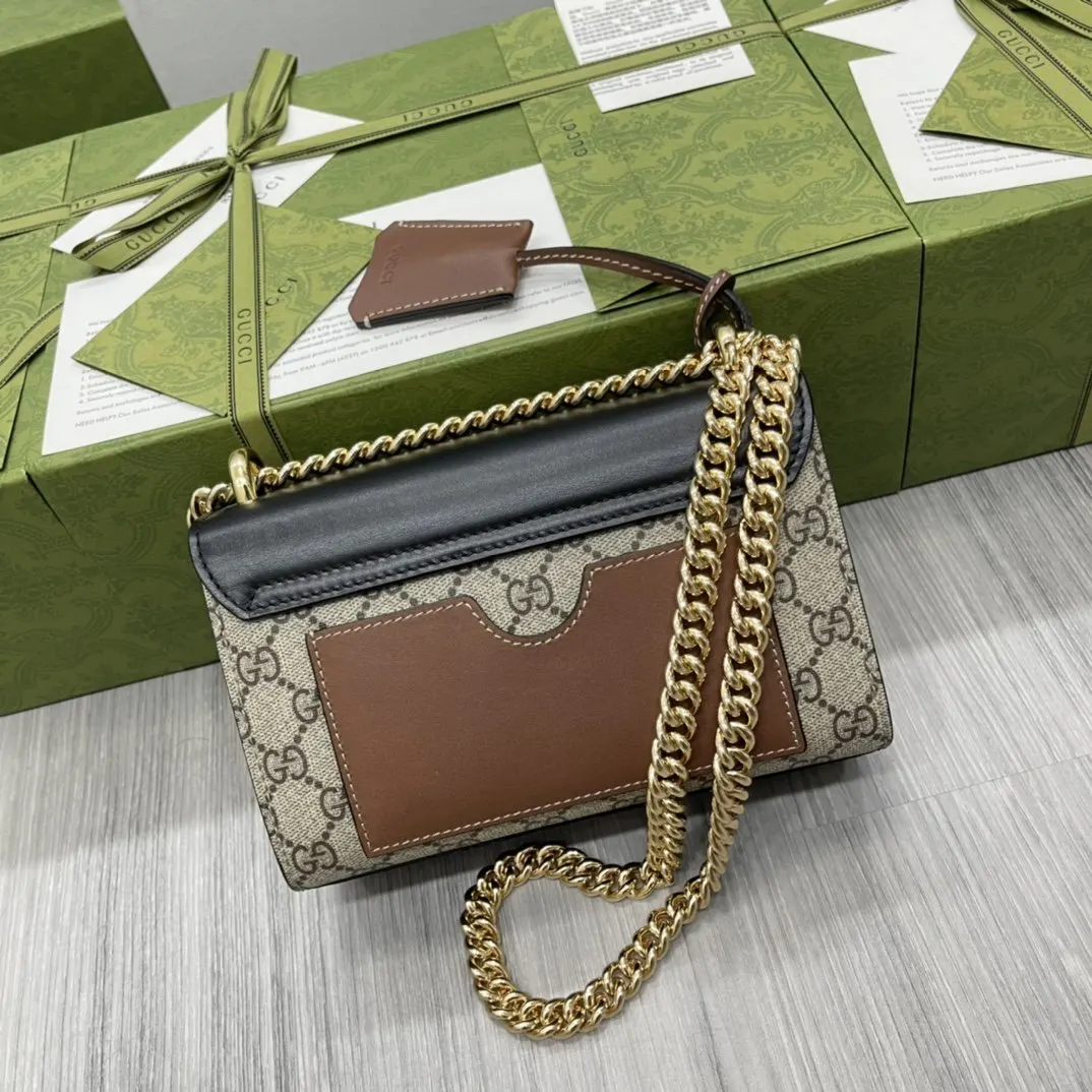 Gucci 麂皮 鏈條包 精致鏈條款