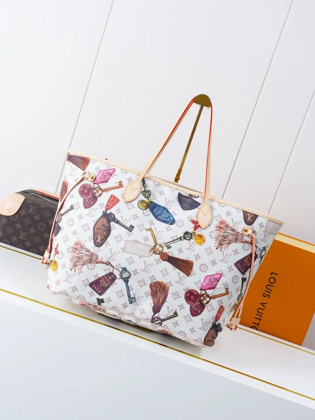 Neverfull 牛皮 收納包 旅行收納款