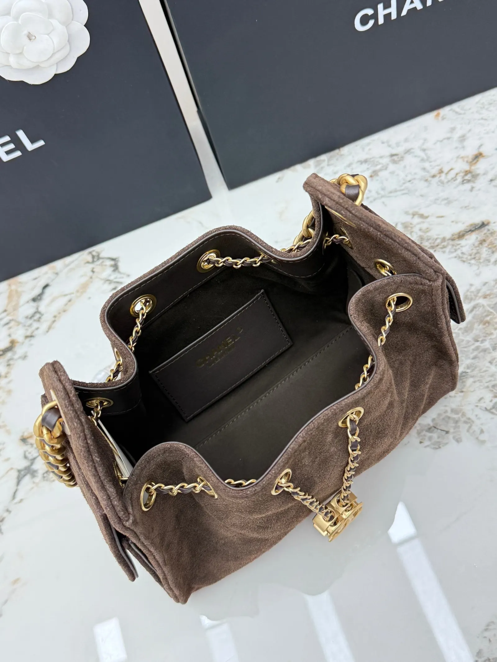 Gold Hobo Shoulder Bag Vintage Leather Image 9 Gold Hobo Shoulder Bag Vintage Leather Image 9