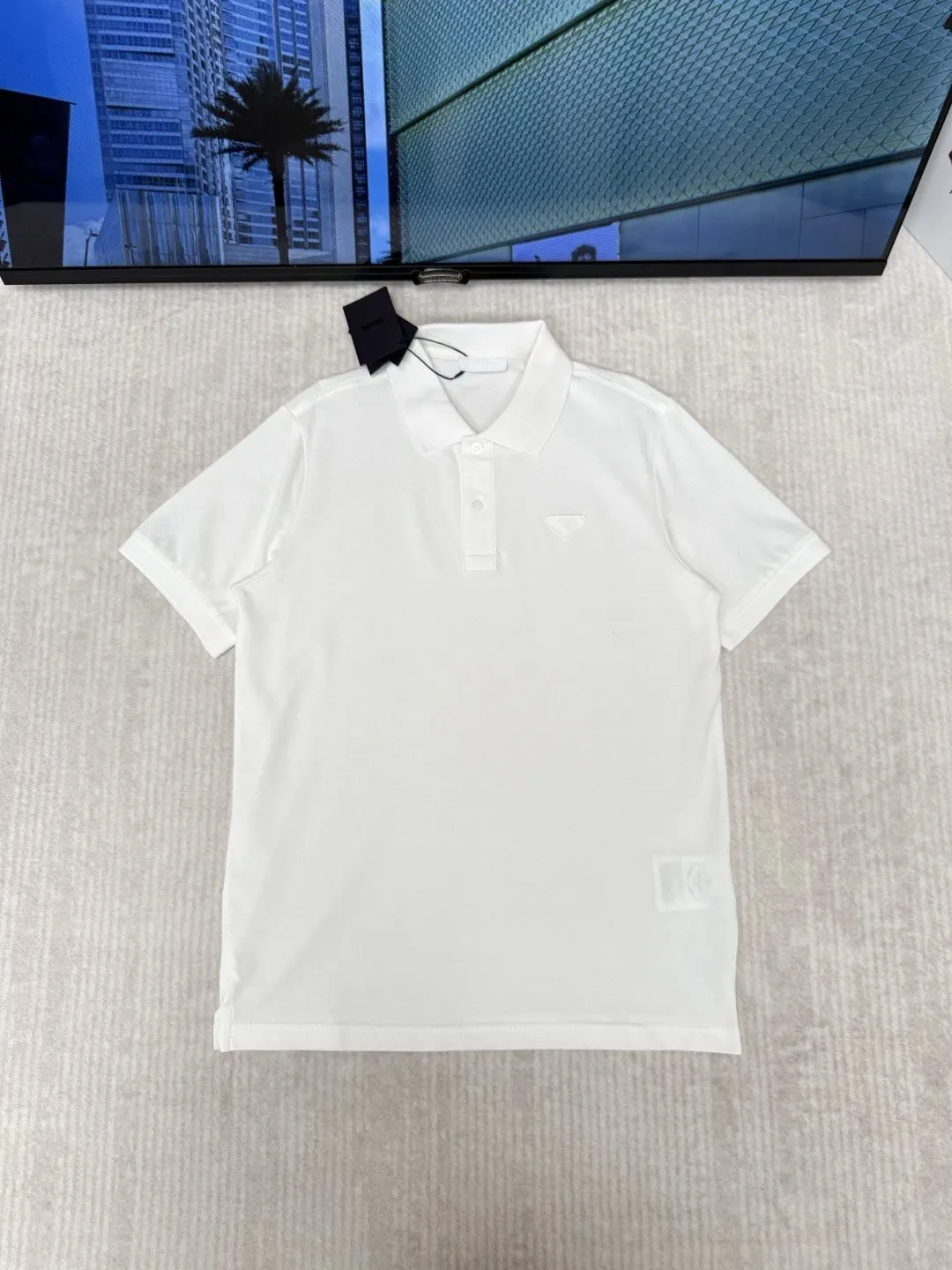 PRADA 棉质 三角标 Polo衫 休閒百搭款