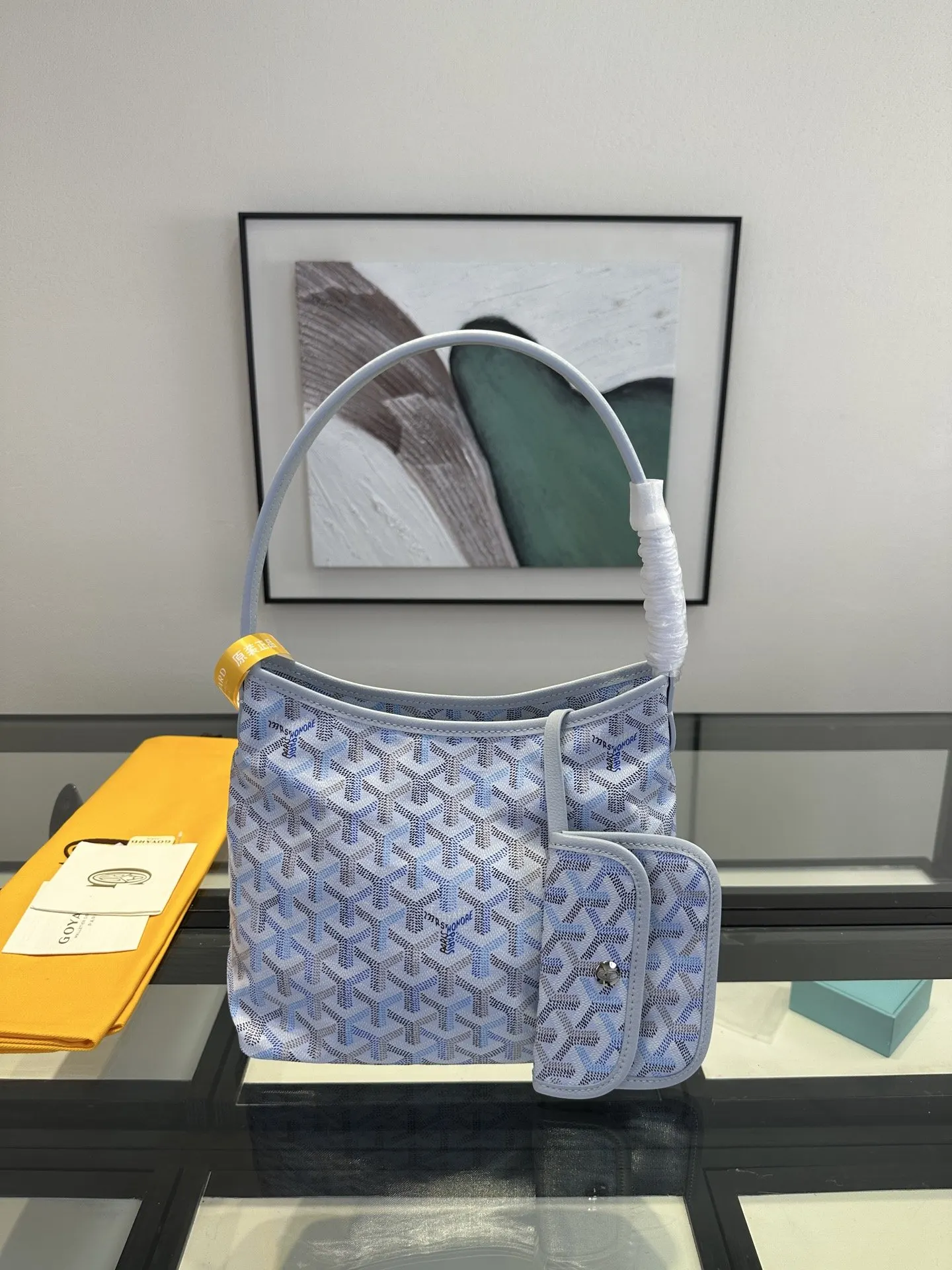 Goyard Hobo 戈雅 迷你hobo 腋下包 极地藍 四季炫彩 托特包 大容量托特款