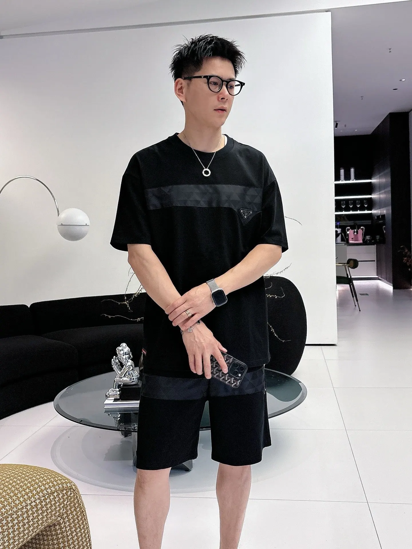 Prada T-Shirt Casual Versatile