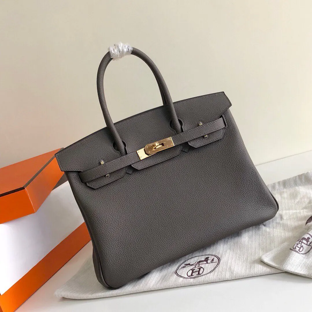 Birkin 荔枝纹 手提包 通勤手提款