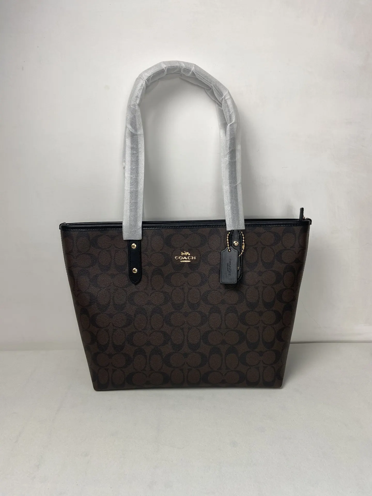 Monogram Tote Bag Leather