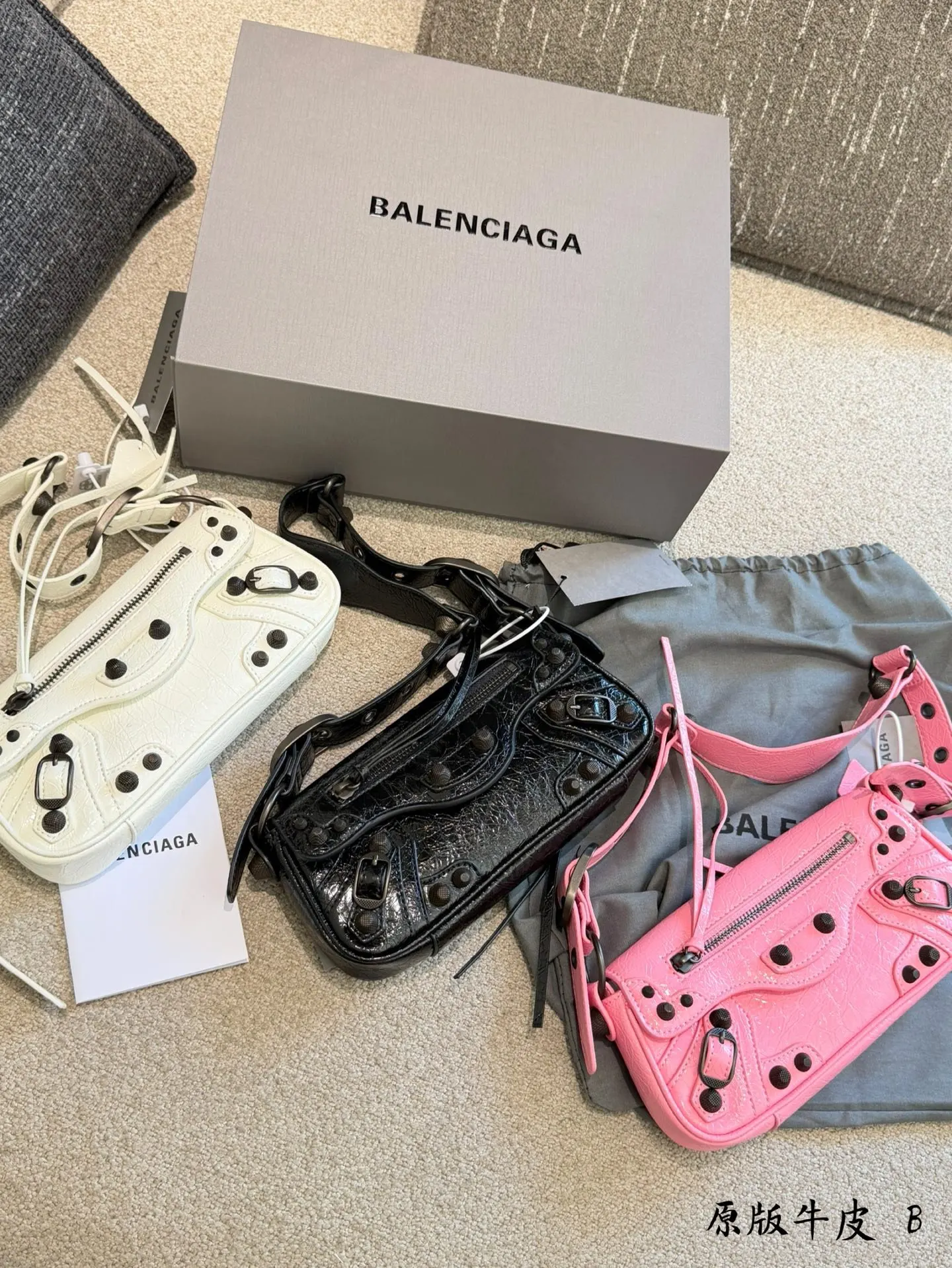 Balenciaga 黑色 皮革 收纳包 旅行收纳款