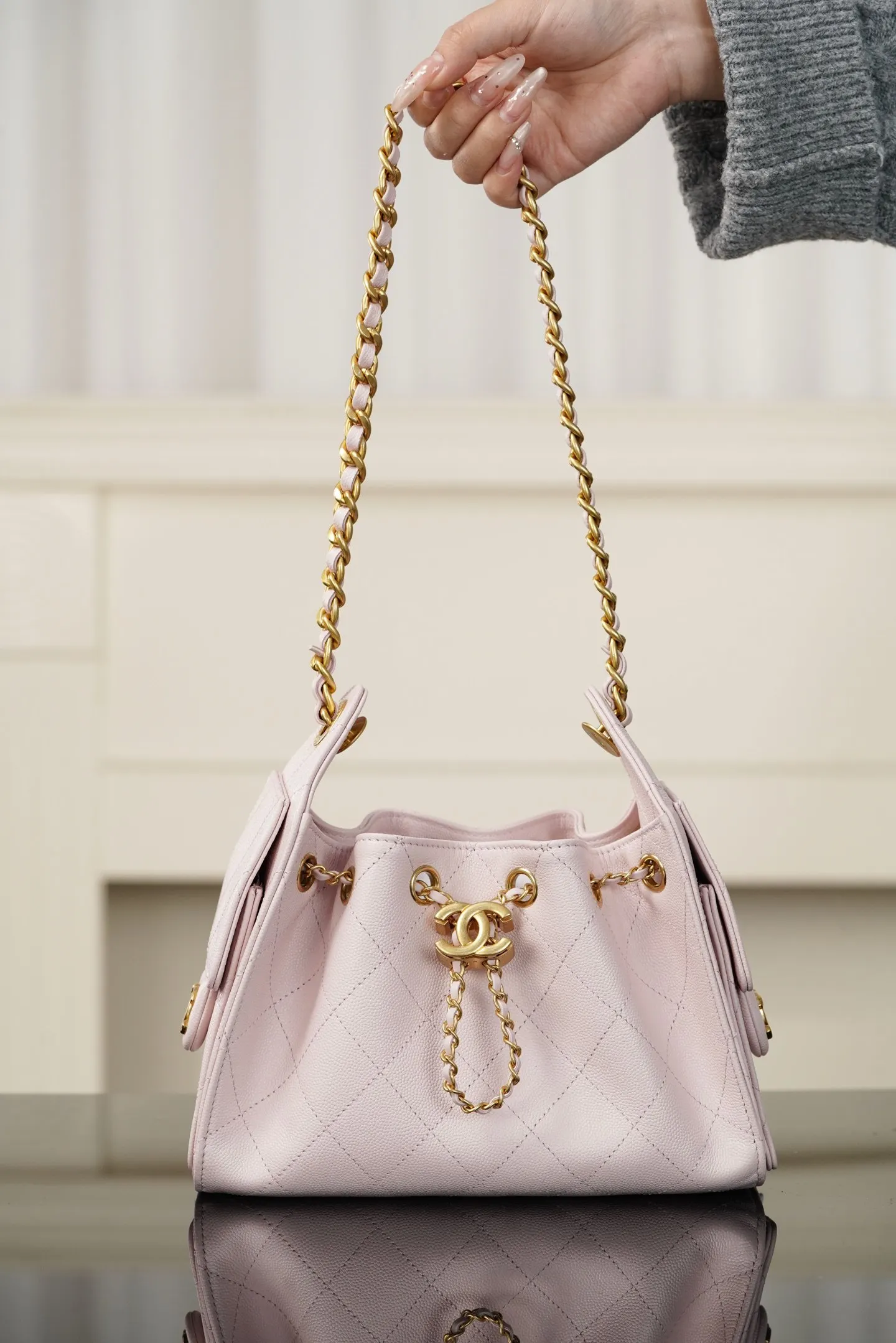 Pink Hobo Shoulder Bag Vintage