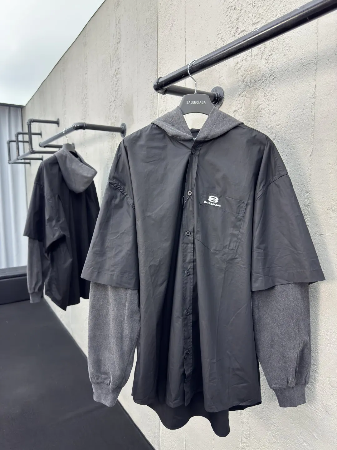 Balenciaga Black Cotton Logo