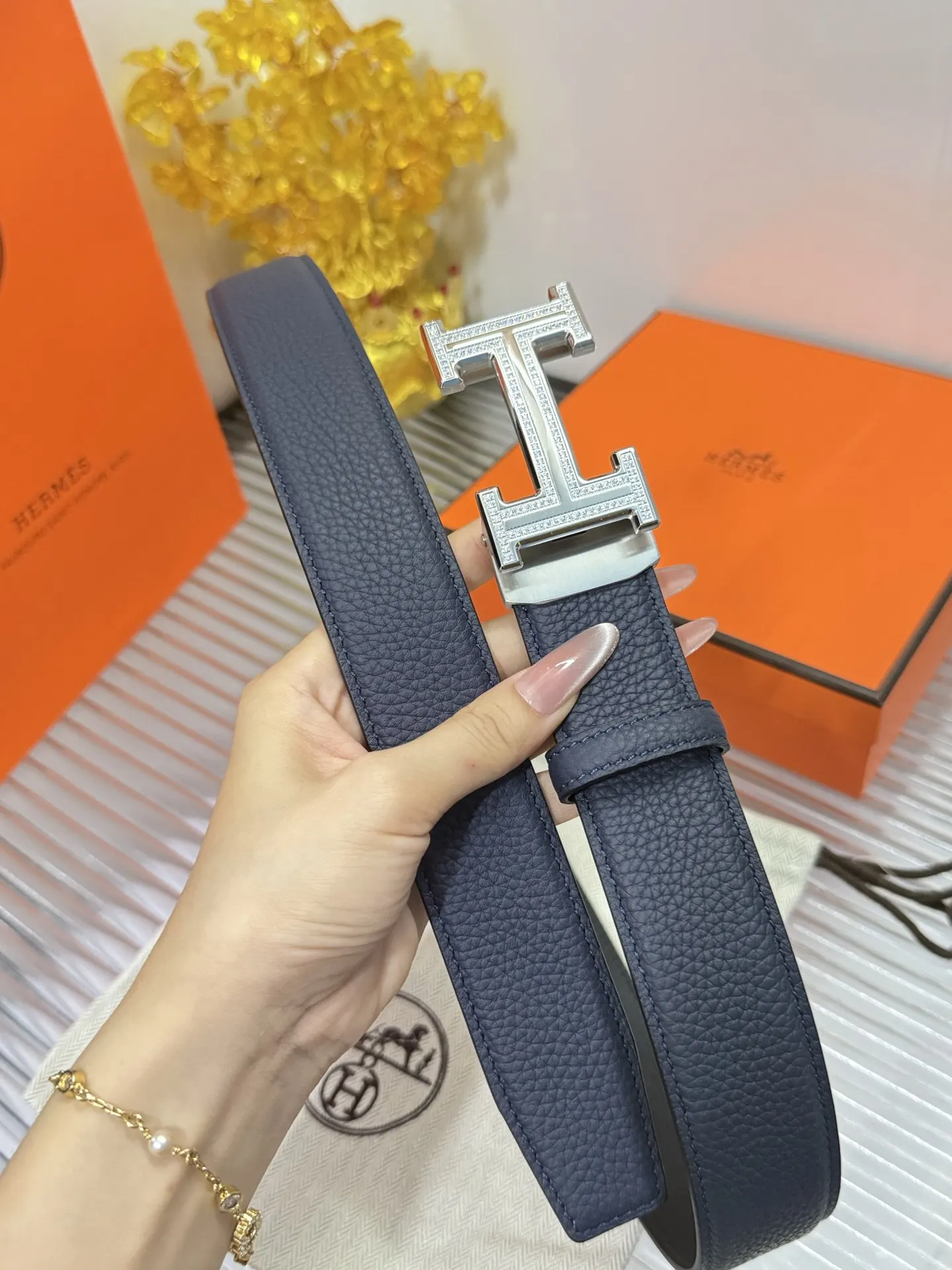 Hermes 小牛皮 手提包 經典款