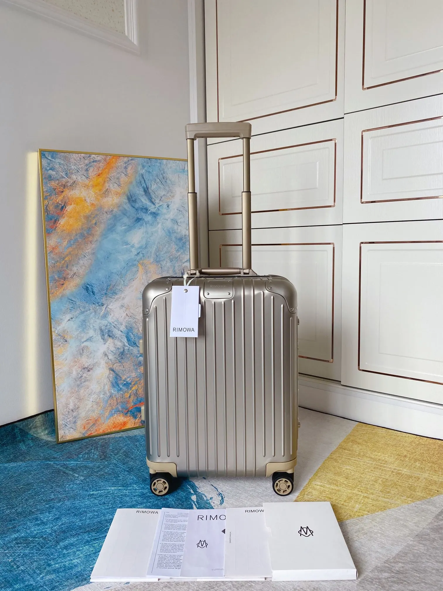 Black Blue Suitcase Travel Lightweight