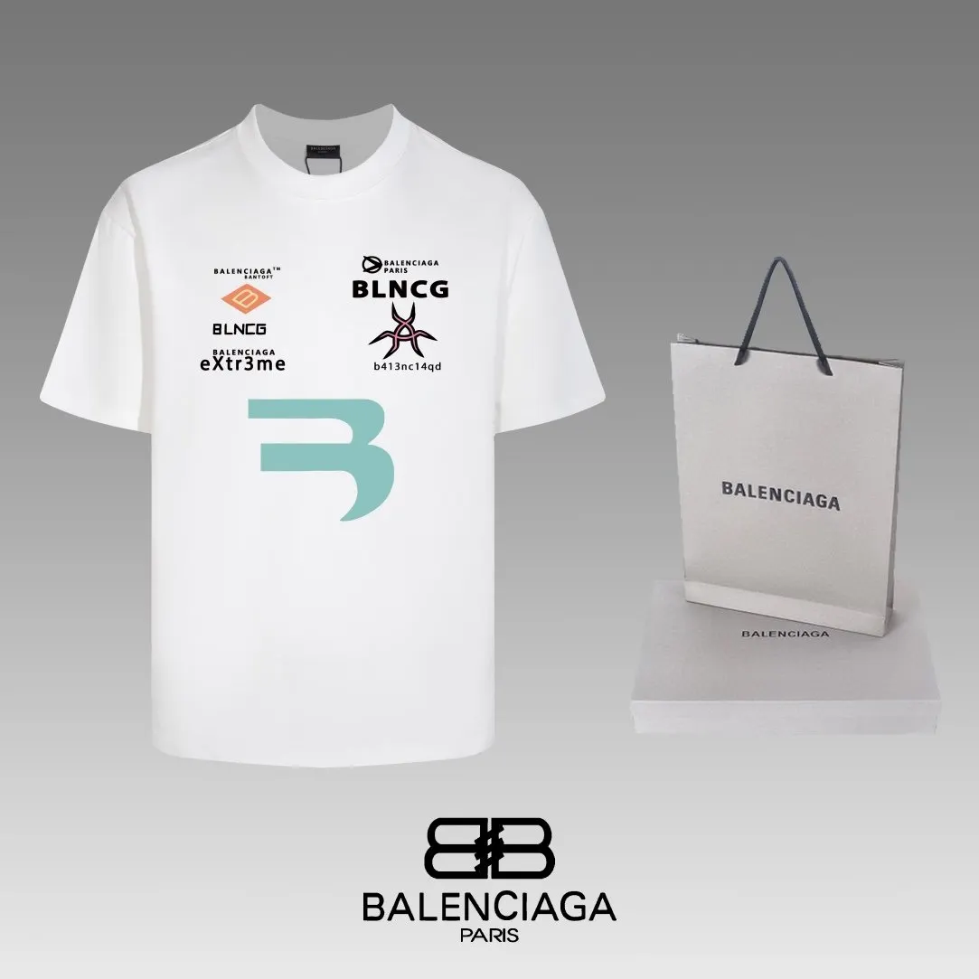 Balenciaga Black Short Sleeve T-Shirt Loose Casual