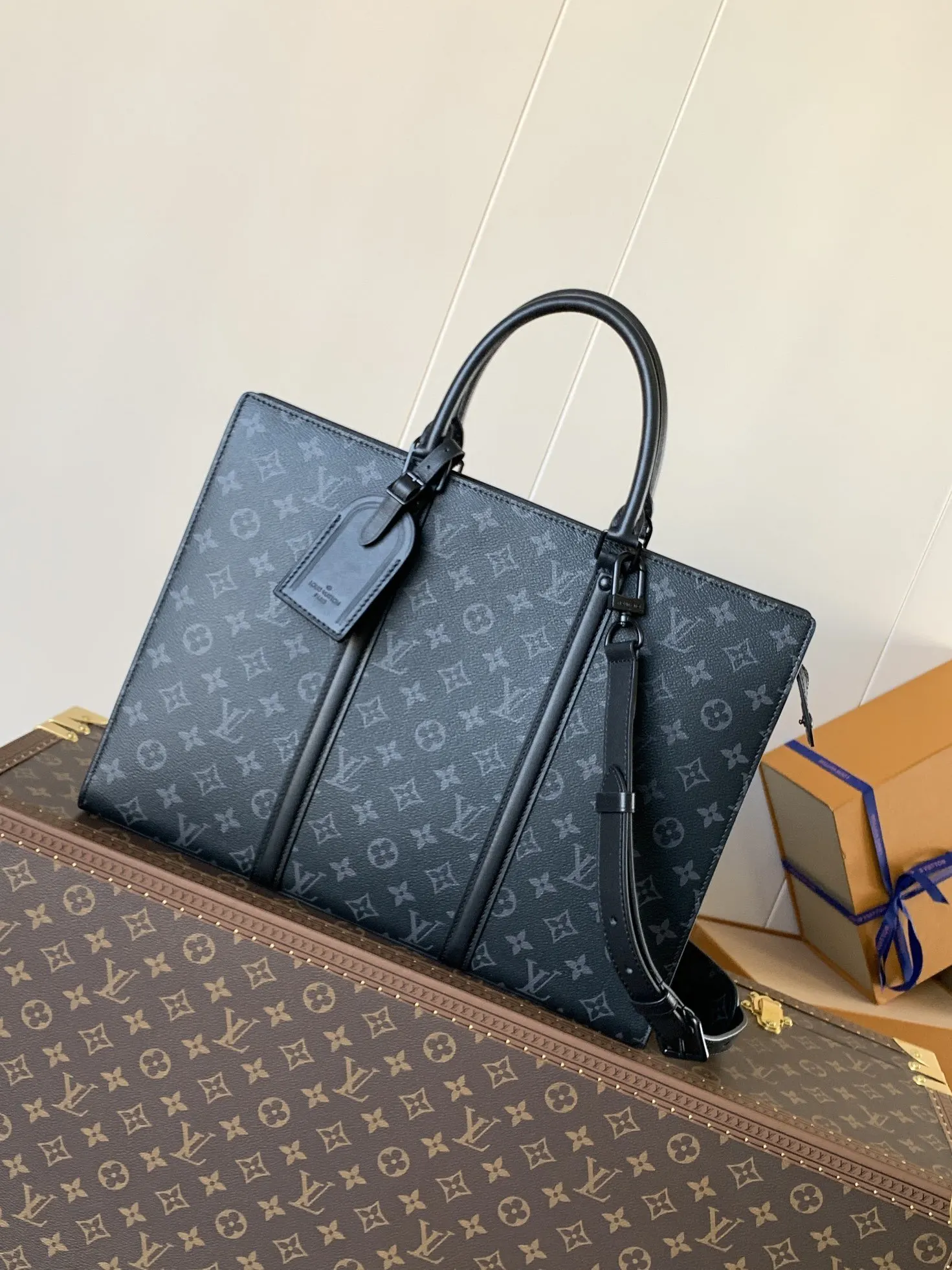 牛皮 Sac Plat Horiz 公文包 商务通勤款