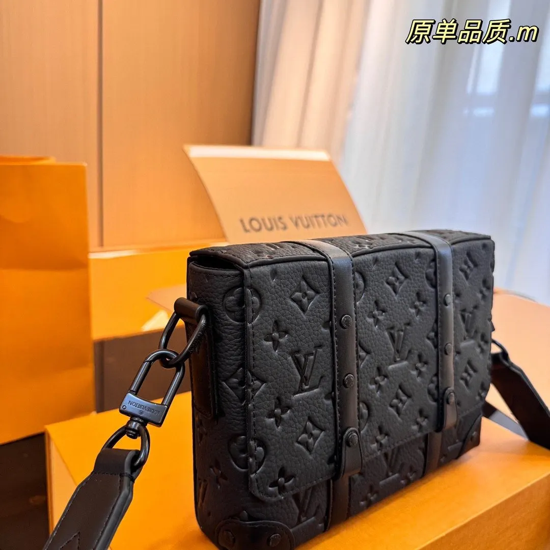 小牛皮 商务工作中的理想伴侣 包包单肩斜挎包大容量工装包 好 轻便斜挎款