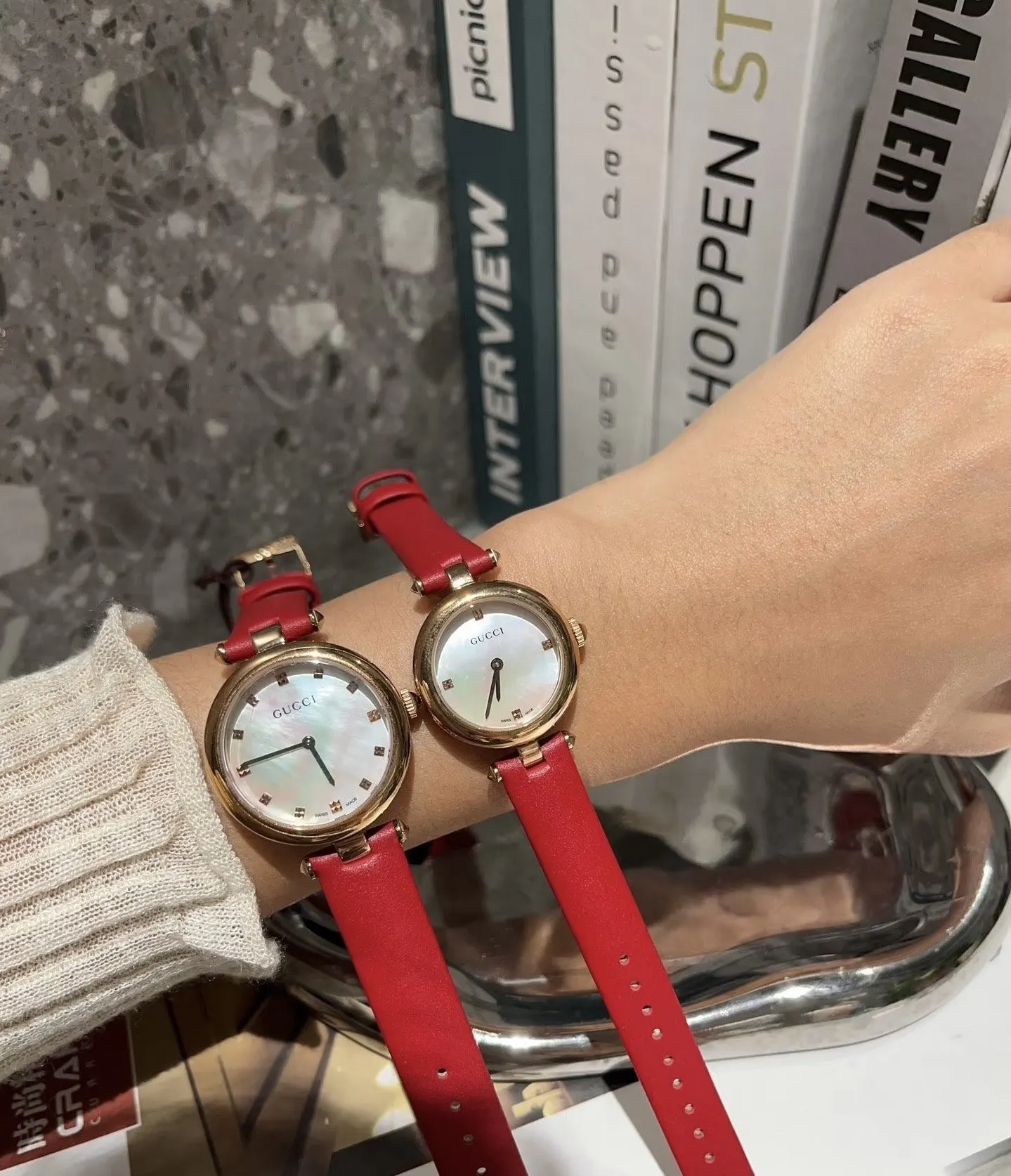 Gucci 牛皮 盒 顺丰包邮 值得信赖」 爆 手表 经典腕