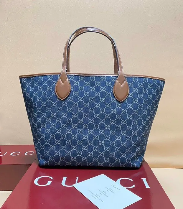 Gucci Neverfull 牛仔 托特包 大容量托特款