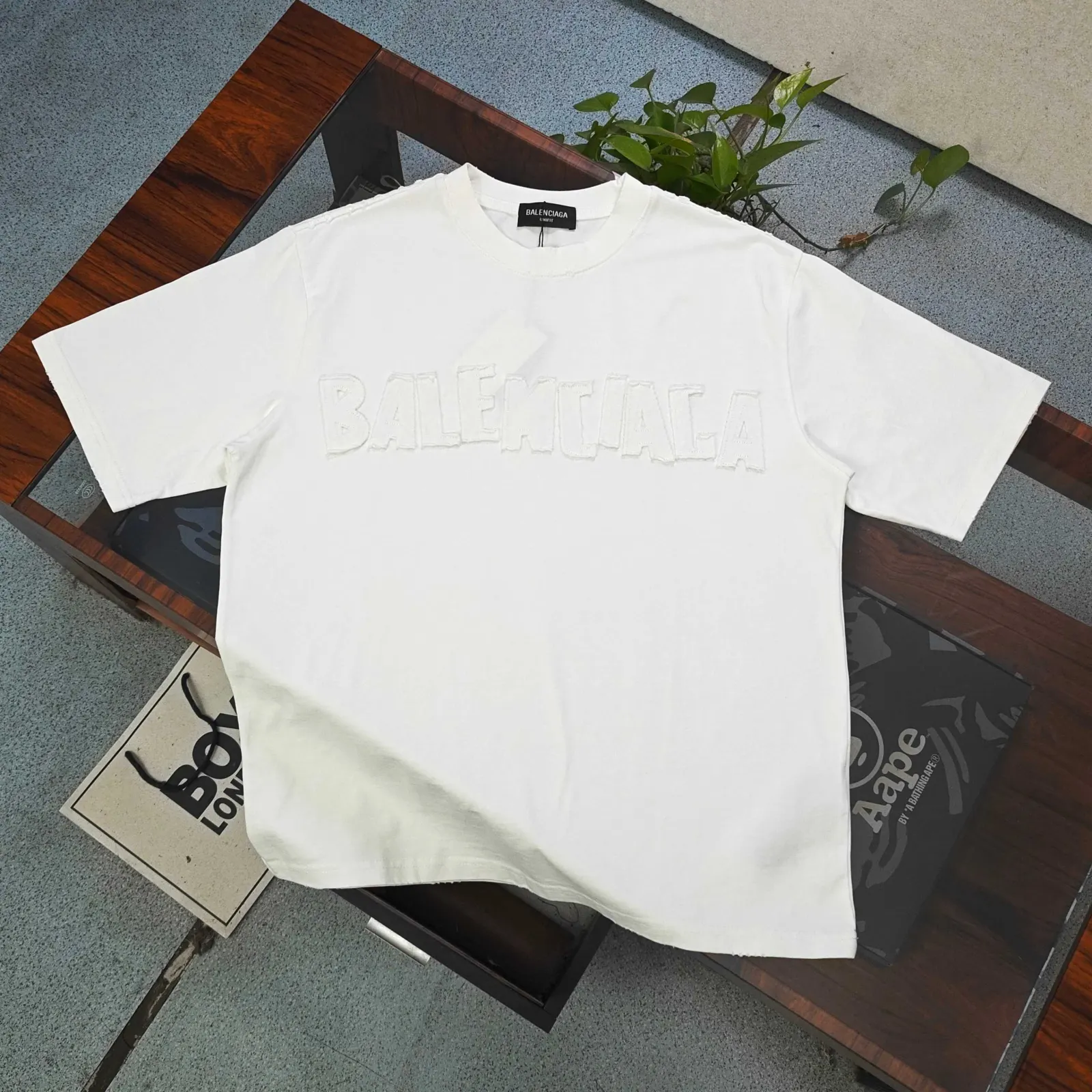 Balenciaga Black Logo Short Sleeve T-Shirt Loose Casual