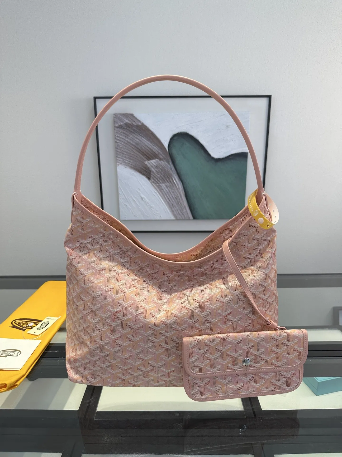 Goyard Hobo 老花 帆布 腋下包 復古腋下背款