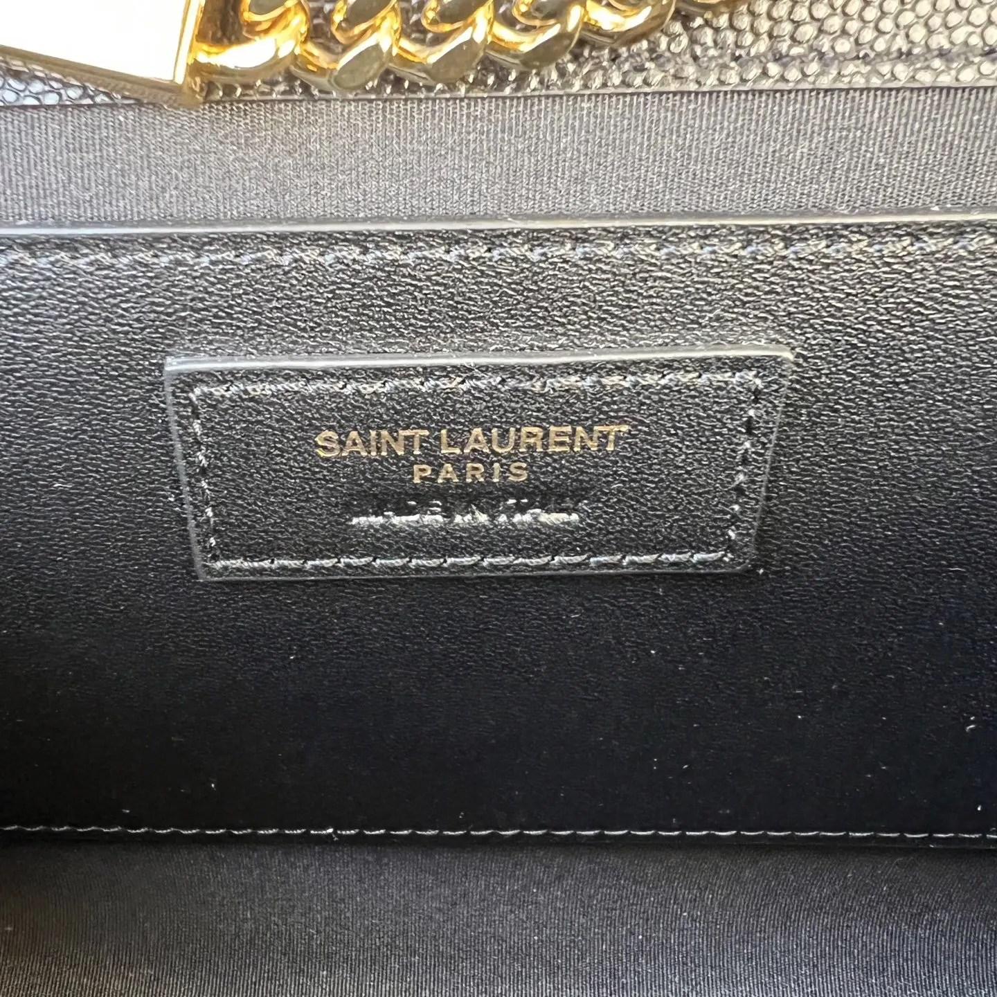 YSL 银色 金色 小牛皮 链条包 精致链条款
