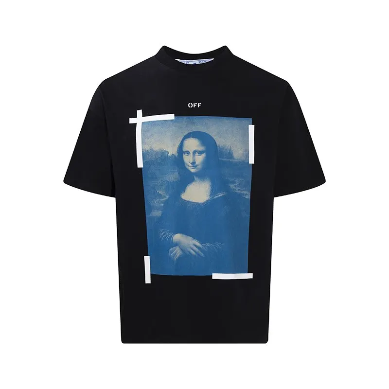 Off-White 22SS 蓝色 Logo 字母 短袖T恤 日常百搭款